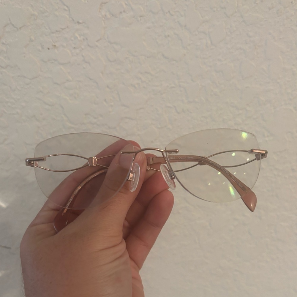 Charmant Line Art XL 2105 Titan Half Rim Eyeglasses Frames 51-17 135 Japan